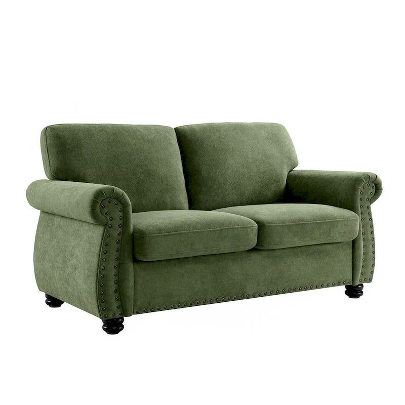 Causeuse en velours doux