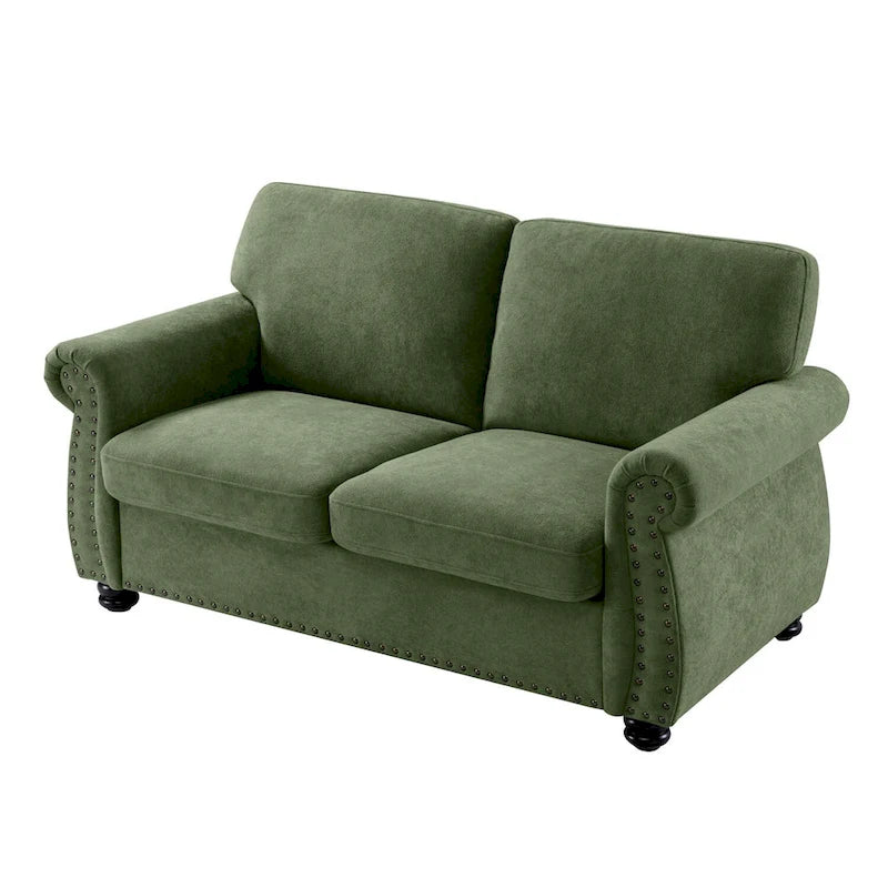 Causeuse en velours doux