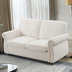 Causeuse en velours doux