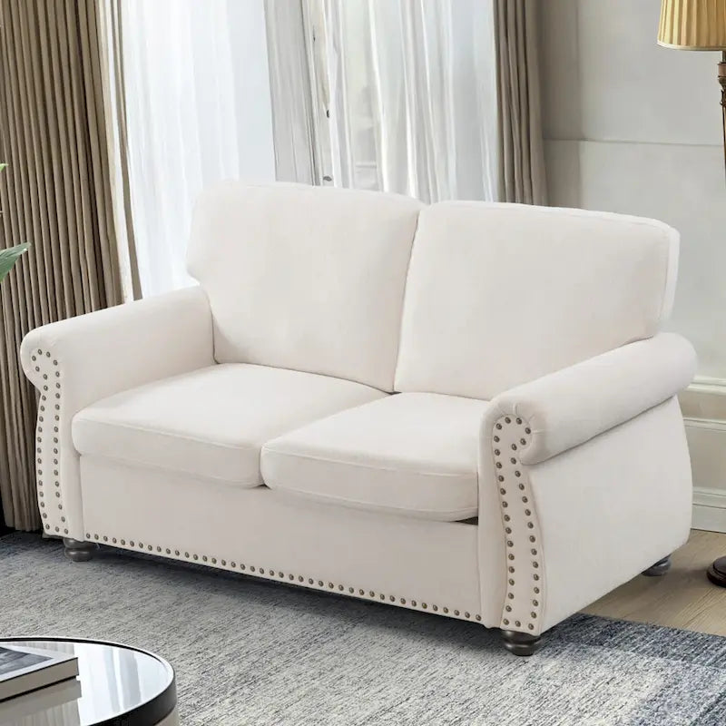 Causeuse en velours doux