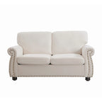 Causeuse en velours doux