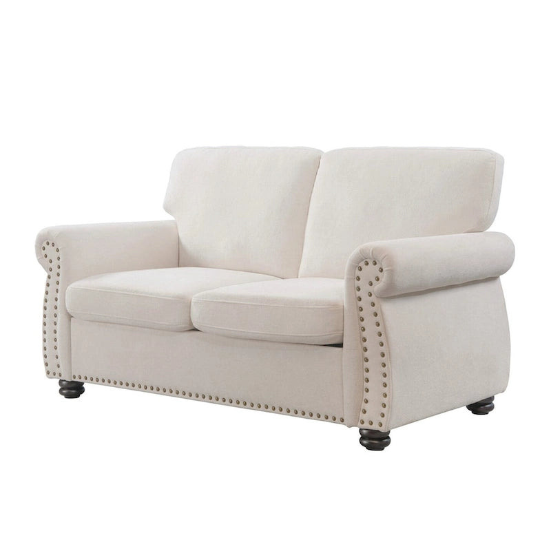 Causeuse en velours doux