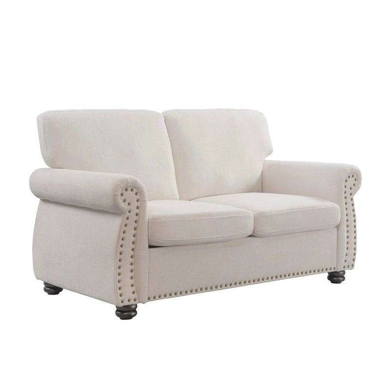 Causeuse en velours doux