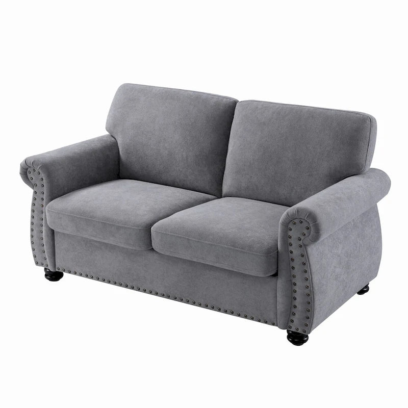 Causeuse en velours doux