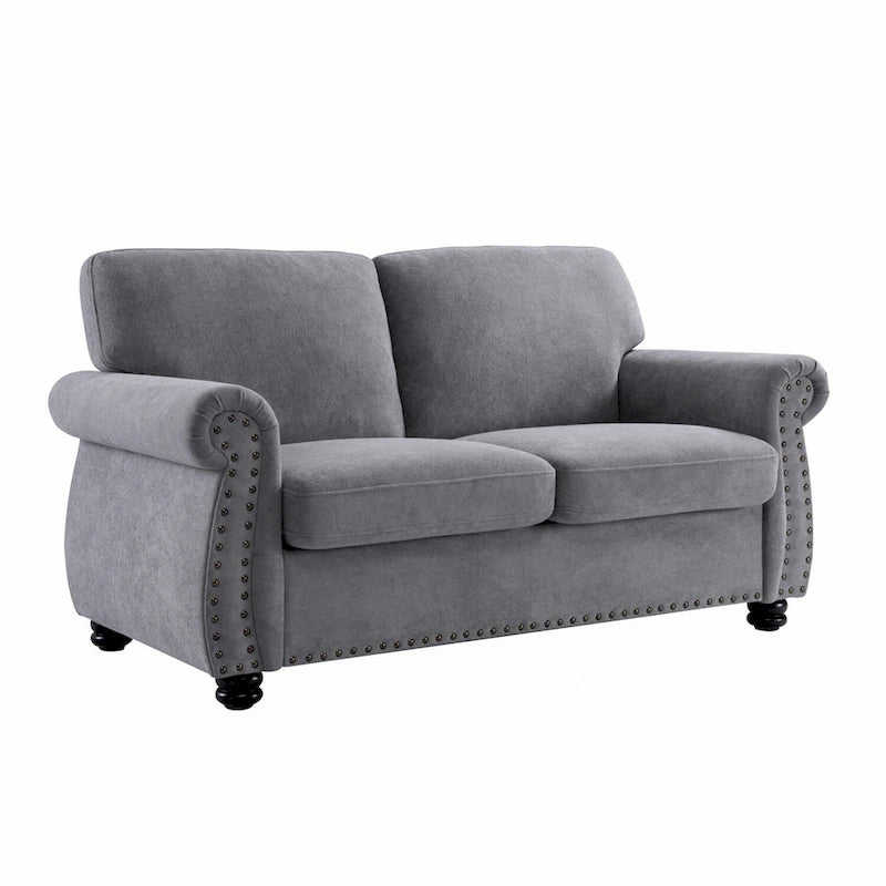Causeuse en velours doux