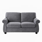 Causeuse en velours doux
