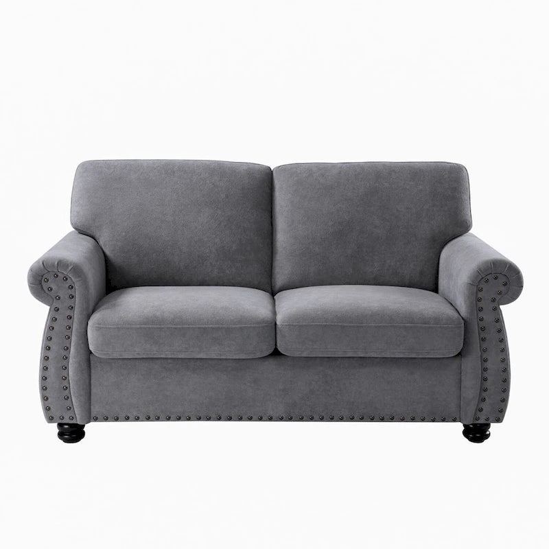 Causeuse en velours doux