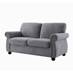 Causeuse en velours doux