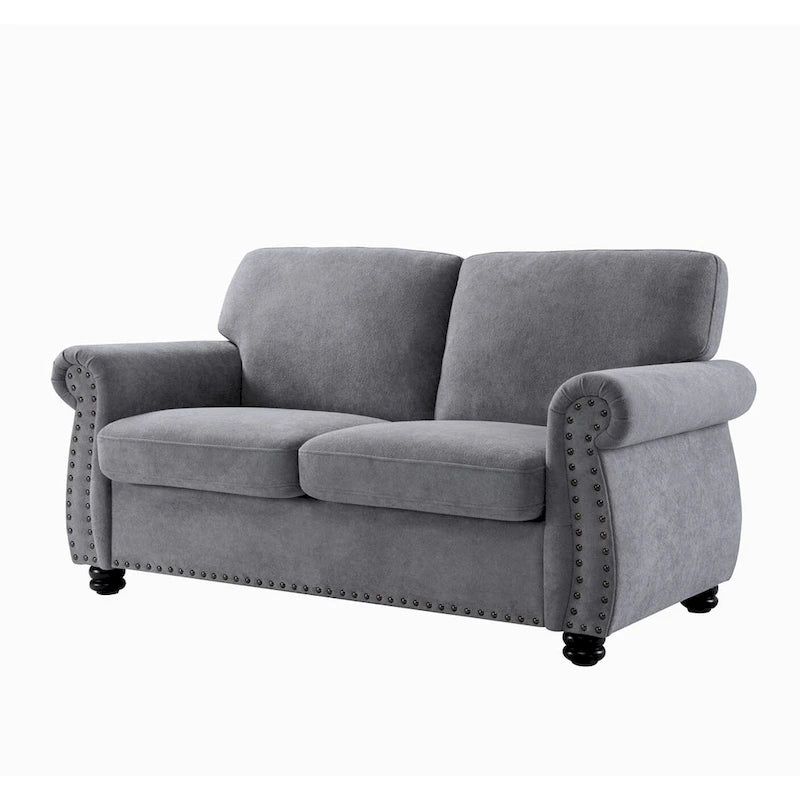 Causeuse en velours doux