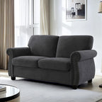 Causeuse en velours doux