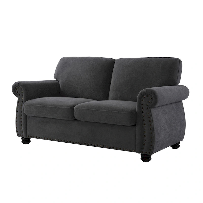 Causeuse en velours doux