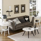 Costway 2 PCS 2-tier Side End Sofa Table Round Nightstand Bedroom - See Details