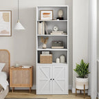 Tall Bookcase with Doors