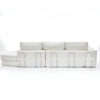 133 Lamb Velvet Convertible Sleeper Sofa with 7 Pillows (3 Back + 4 Throw), Foldable Gaming Bed Design