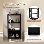 Costway Bathroom Storage Cabinet with Open Shelves & Double Doors - See Details