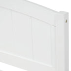 Lit plateforme simple avec deux tiroirs, Blanc