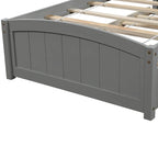 Lit plateforme simple avec deux tiroirs, Blanc