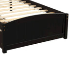 Lit plateforme simple avec deux tiroirs, Blanc