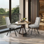 Dining Chairs Set of 2 Mid Century Modern Dining Room Chairs Armless Minimalist Single Chair with Swivel