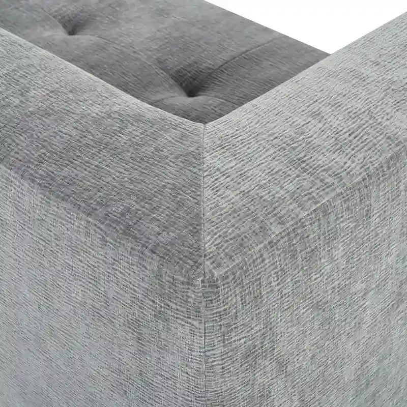 112.2 Chenille Modular L-Shaped Sofa Bed with Free Combination Design and No-Assembly Required