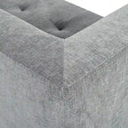 112.2 Chenille Modular L-Shaped Sofa Bed with Free Combination Design and No-Assembly Required