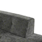 112.2 Chenille Modular L-Shaped Sofa Bed with Free Combination Design and No-Assembly Required