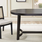Middlebrook Modern Rustic Solid Oak Wood 70-inch Oval Dining Table