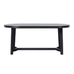 Middlebrook Modern Rustic Solid Oak Wood 70-inch Oval Dining Table