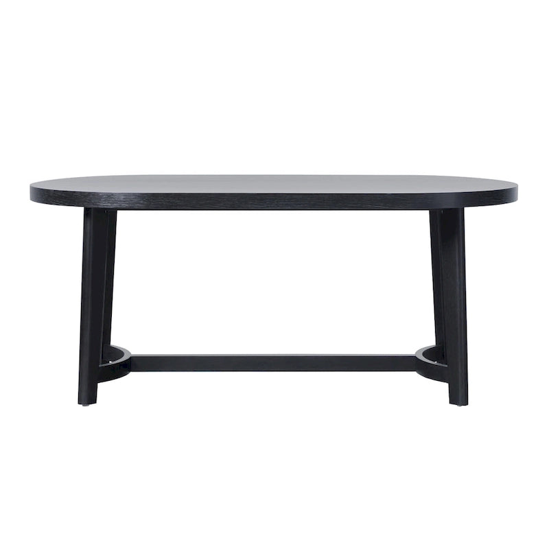 Middlebrook Modern Rustic Solid Oak Wood 70-inch Oval Dining Table