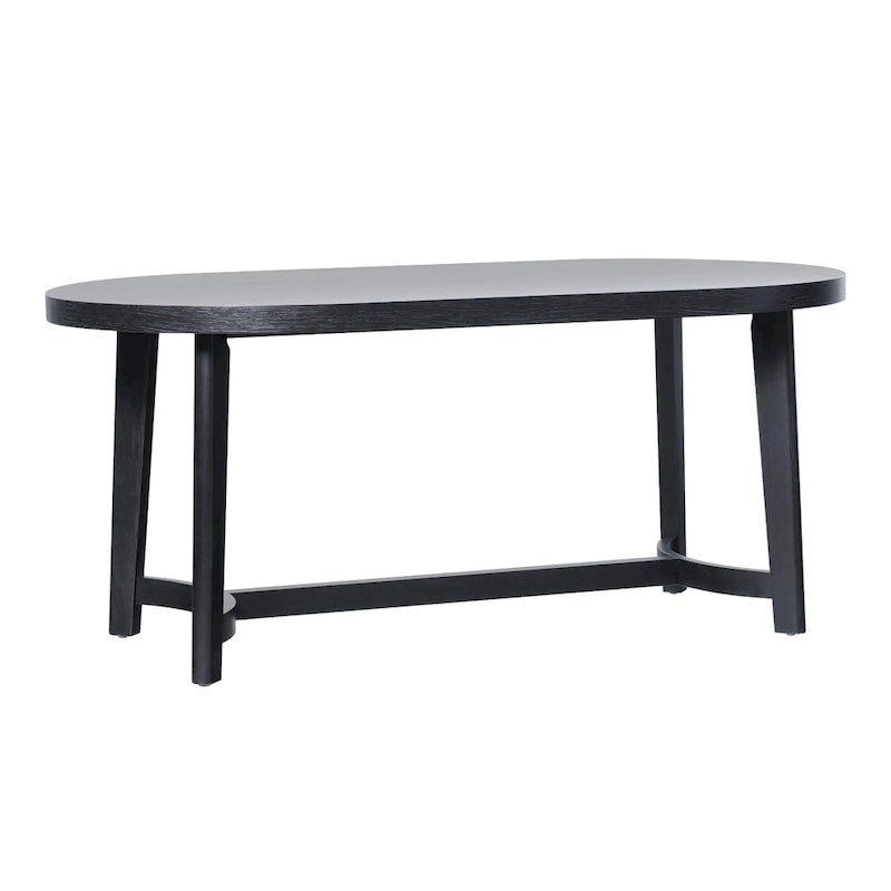Middlebrook Modern Rustic Solid Oak Wood 70-inch Oval Dining Table