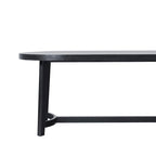 Middlebrook Modern Rustic Solid Oak Wood 70-inch Oval Dining Table