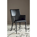 SAFAVIEH Elois Chaise de salle à manger moderne du milieu du siècle, blanche, avec accoudoirs - 23,6 L x 21,6 P x 35,5 H - 24Lx22Px36H