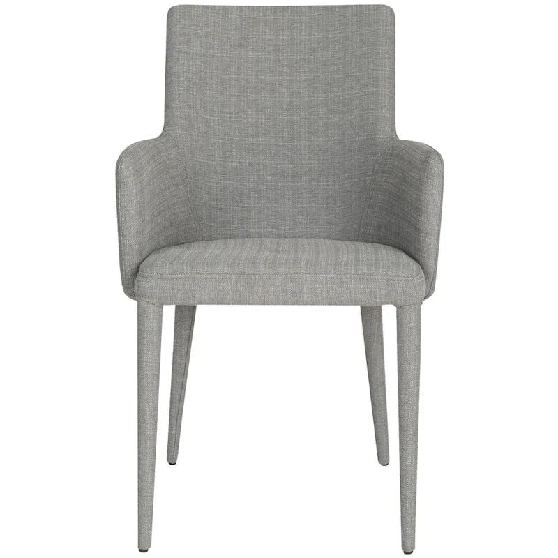 SAFAVIEH Elois Chaise de salle à manger moderne du milieu du siècle, blanche, avec accoudoirs - 23,6 L x 21,6 P x 35,5 H - 24Lx22Px36H