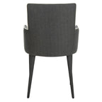 SAFAVIEH Elois Chaise de salle à manger moderne du milieu du siècle, blanche, avec accoudoirs - 23,6 L x 21,6 P x 35,5 H - 24Lx22Px36H
