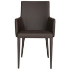 SAFAVIEH Elois Chaise de salle à manger moderne du milieu du siècle, blanche, avec accoudoirs - 23,6 L x 21,6 P x 35,5 H - 24Lx22Px36H