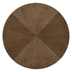 Ensemble de salle à manger 5 pièces, ensemble de table de salle à manger de cuisine en bois massif avec table à manger ronde et 4 chaises rembourrées