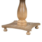 Ensemble de salle à manger 5 pièces, ensemble de table de salle à manger de cuisine en bois massif avec table à manger ronde et 4 chaises rembourrées