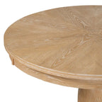 Ensemble de salle à manger 5 pièces, ensemble de table de salle à manger de cuisine en bois massif avec table à manger ronde et 4 chaises rembourrées