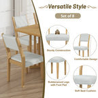 Farmhouse 9-Piece Dining Table with 212 Removable Leaves & 8 Dining Chairs