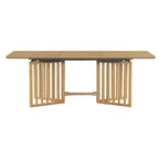 Farmhouse 9-Piece Dining Table with 212 Removable Leaves & 8 Dining Chairs