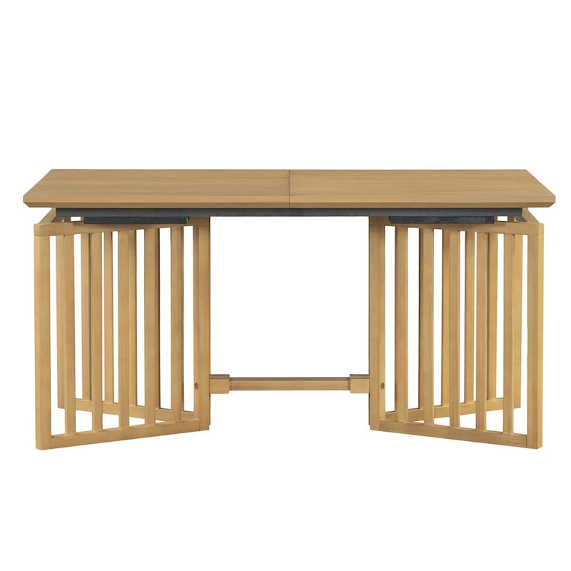 Farmhouse 9-Piece Dining Table with 212 Removable Leaves & 8 Dining Chairs