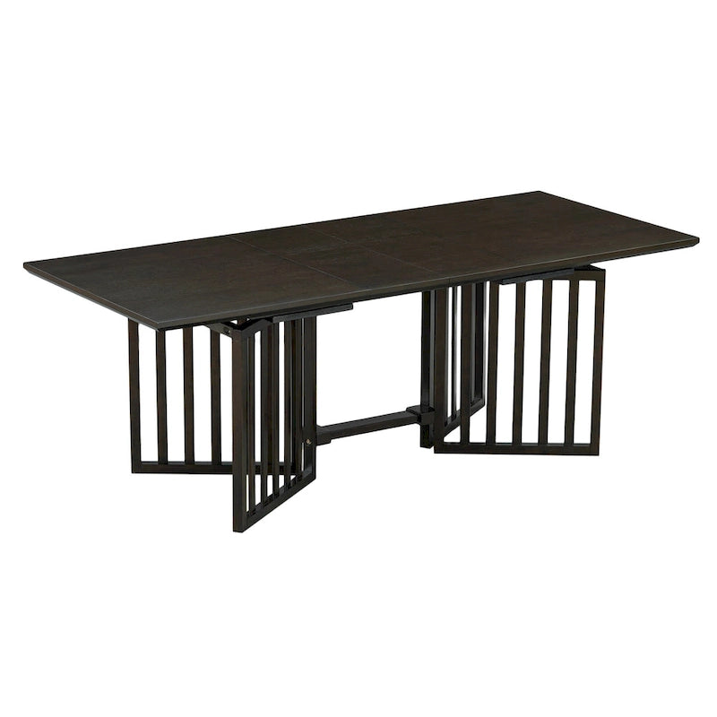 Farmhouse 9-Piece Dining Table with 212 Removable Leaves & 8 Dining Chairs