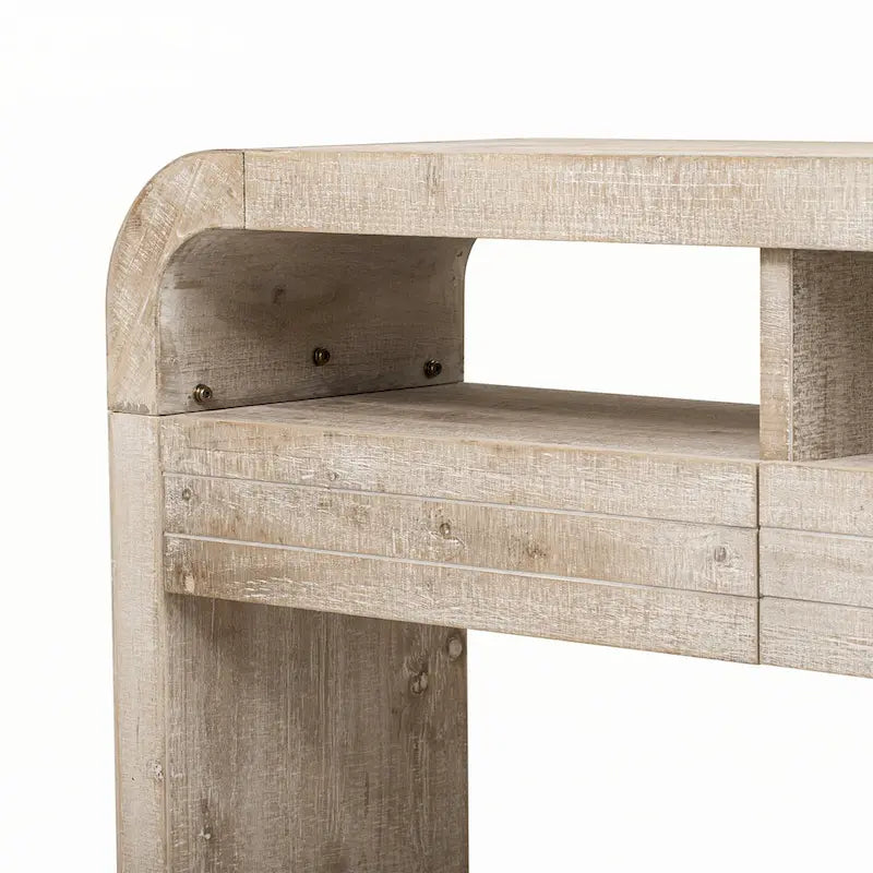 Console d'entrée, finition bois naturel