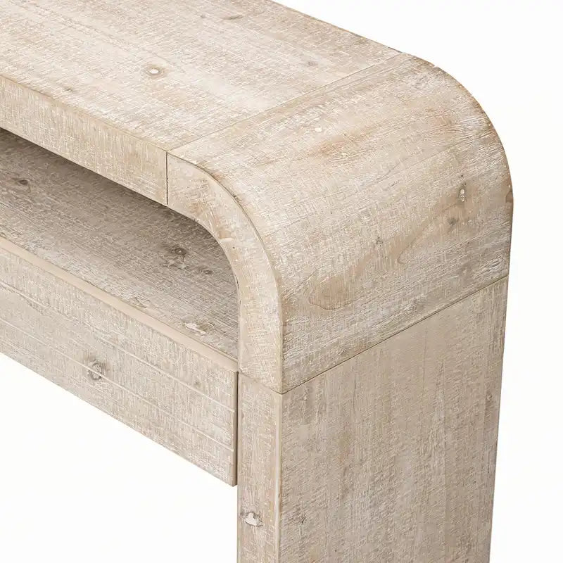 Console d'entrée, finition bois naturel