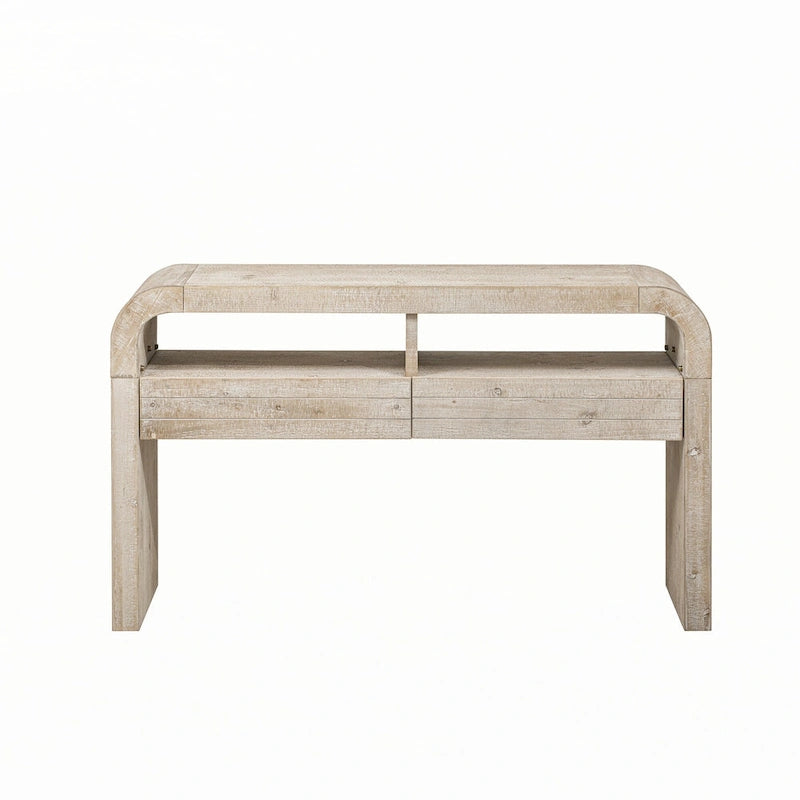 Console d'entrée, finition bois naturel