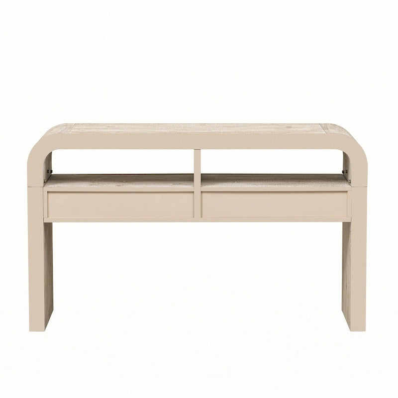 Console d'entrée, finition bois naturel