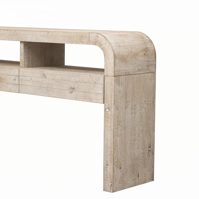 Console d'entrée, finition bois naturel