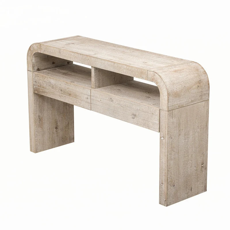 Console d'entrée, finition bois naturel