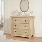 Natural 3-Drawer Dresser for Living Room, Bedroom, Entryway