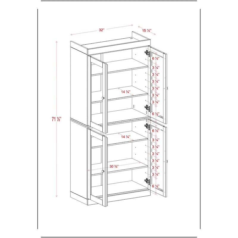 100% Solid Wood 32 Bathroom Cabinet with Optional Doors by Palace Imports